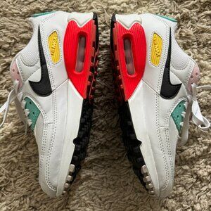 Women's Nike Air Max 90 Spring Multi-Color Sneaker - Size 6.5